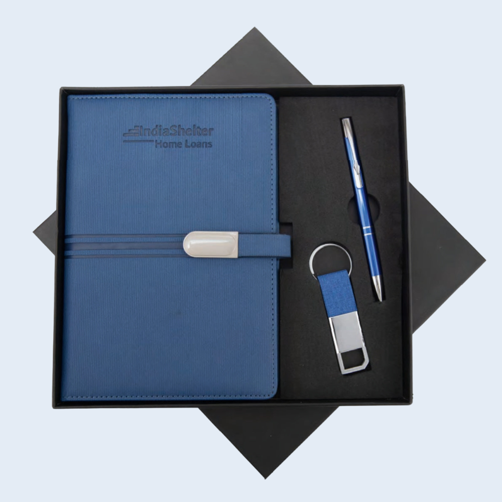Set Corporate Gift – Pen, Diary & Keychain