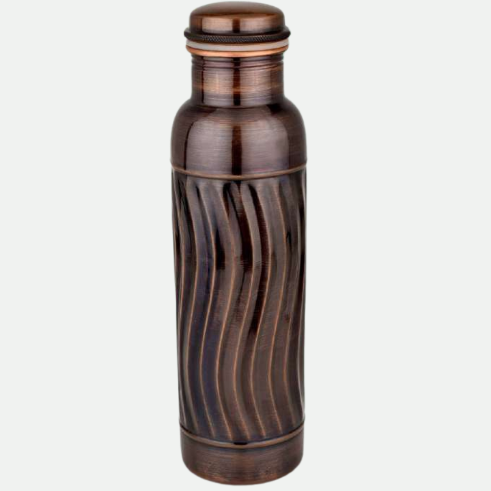 Antique Wave Copper Bottle