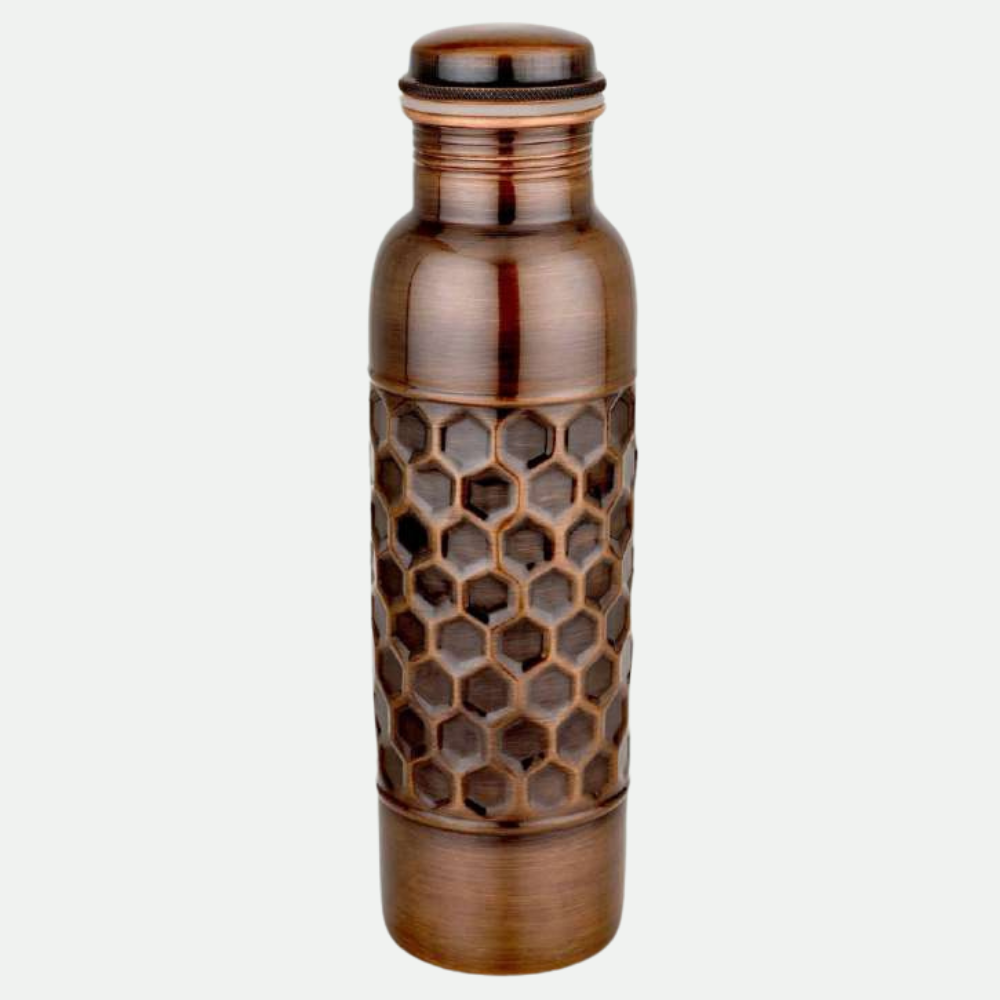 Antique Diamond Copper Bottle