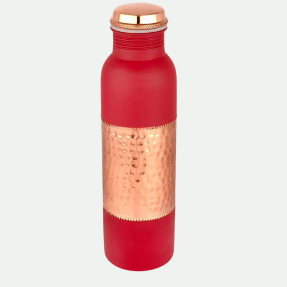 Double Colour Hammer Copper Bottle