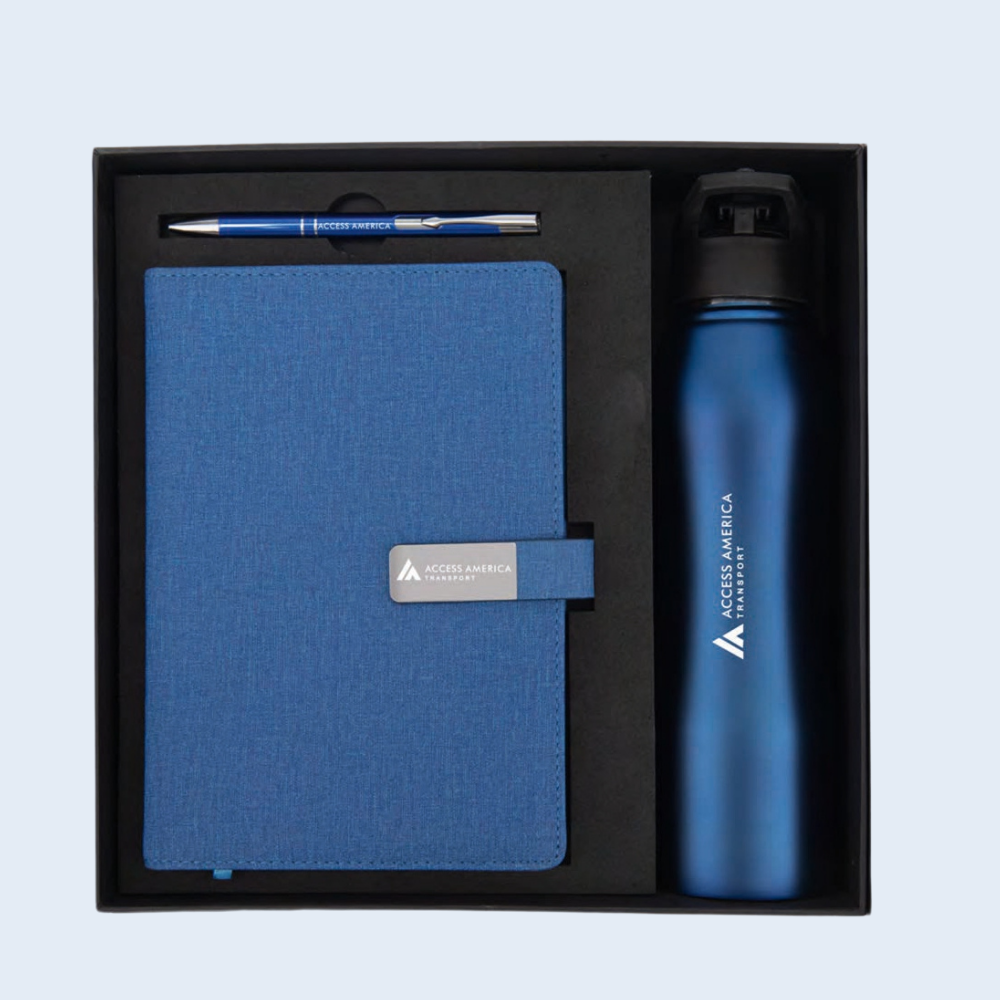 3 Set Corporate Gift – Pen, Diary & Bottle