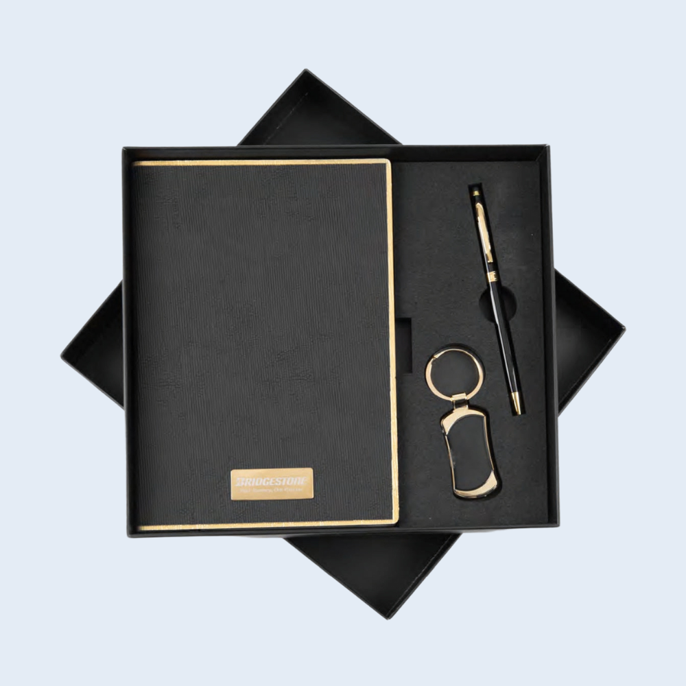 3 Set Corporate Gift – Pen, Diary & Keychain