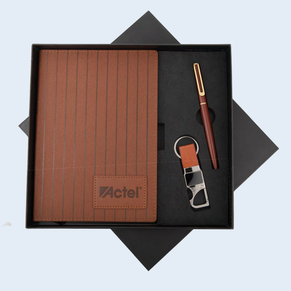 3 Set Corporate Gift – Pen, Diary & Keychain
