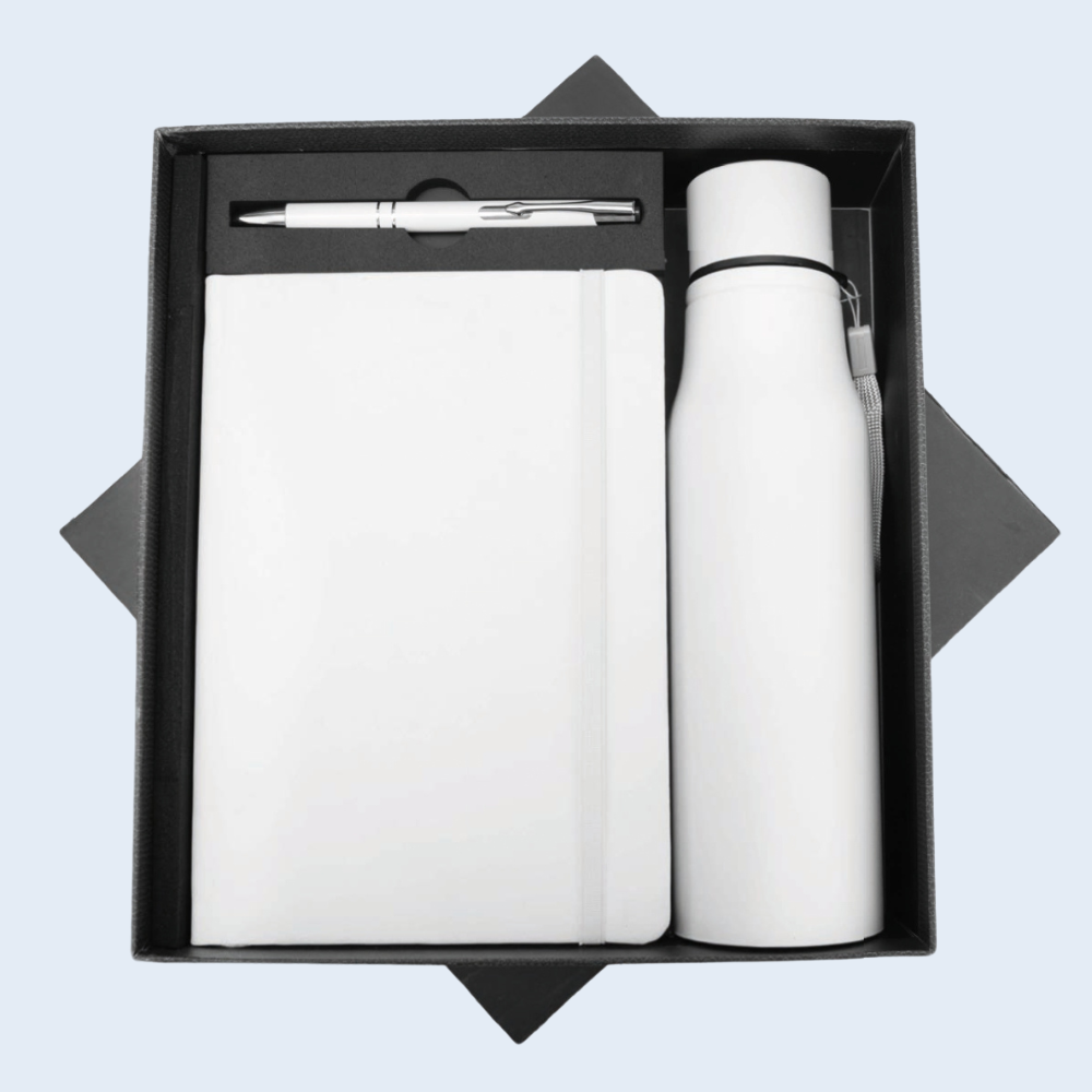 3 Set Corporate Gift – Pen, Diary & Bottle