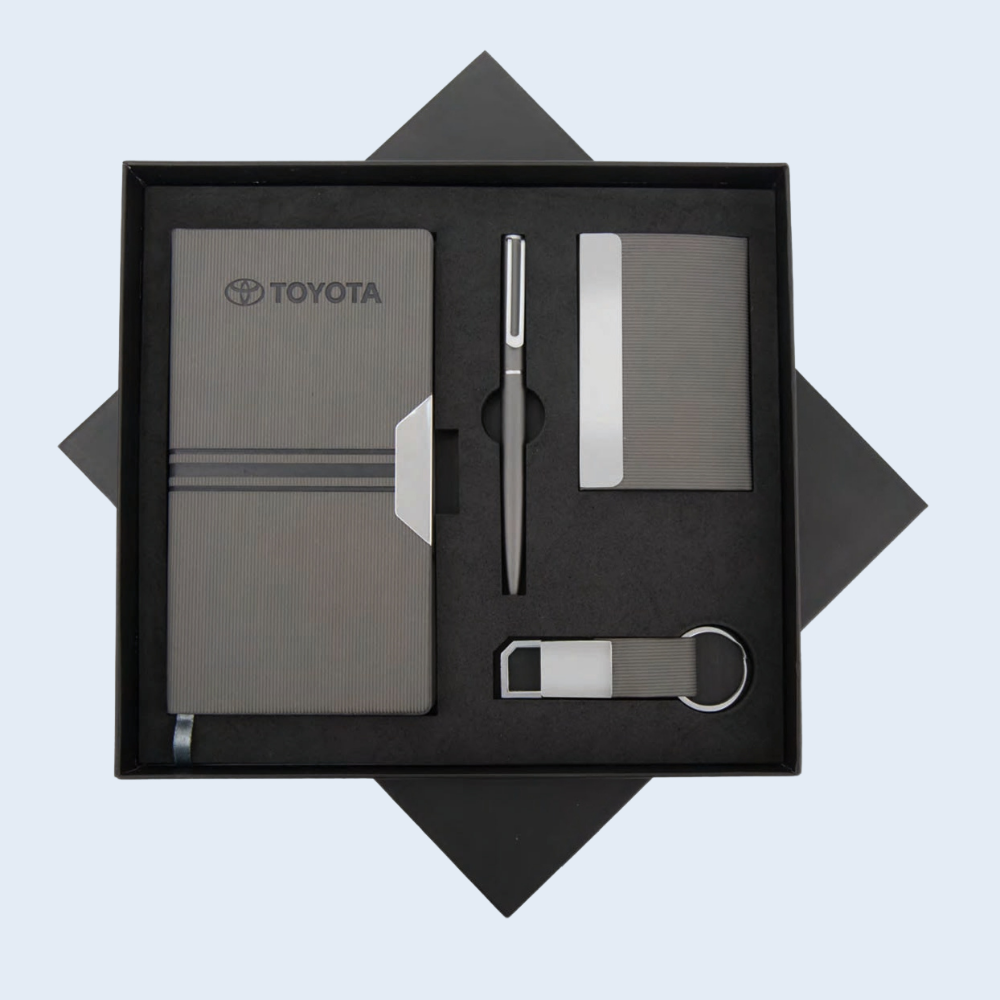 4 Set Corporate Gift – Pen, Diary, Keychain & Card Holder