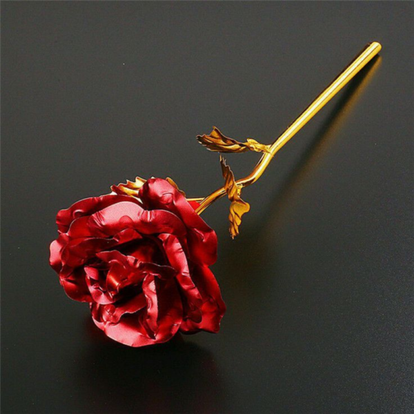 Red – 24K Gold Foil Plated Rose