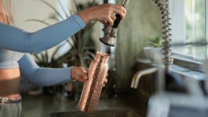 how to wash copper bottles easily?