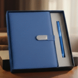 Capsule Metal Plate Diary and Pen Gift Set