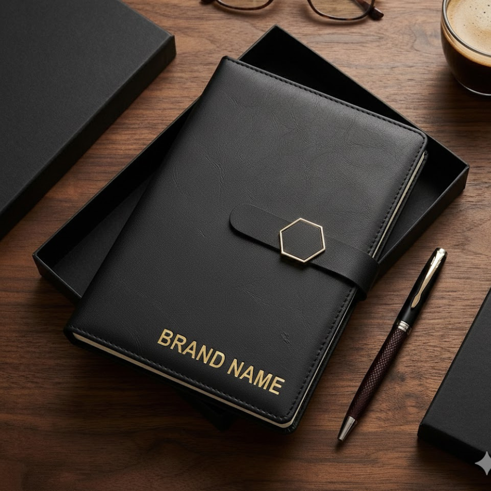 Premium Corporate Dairy & Pen Gift Set with Custom Branding