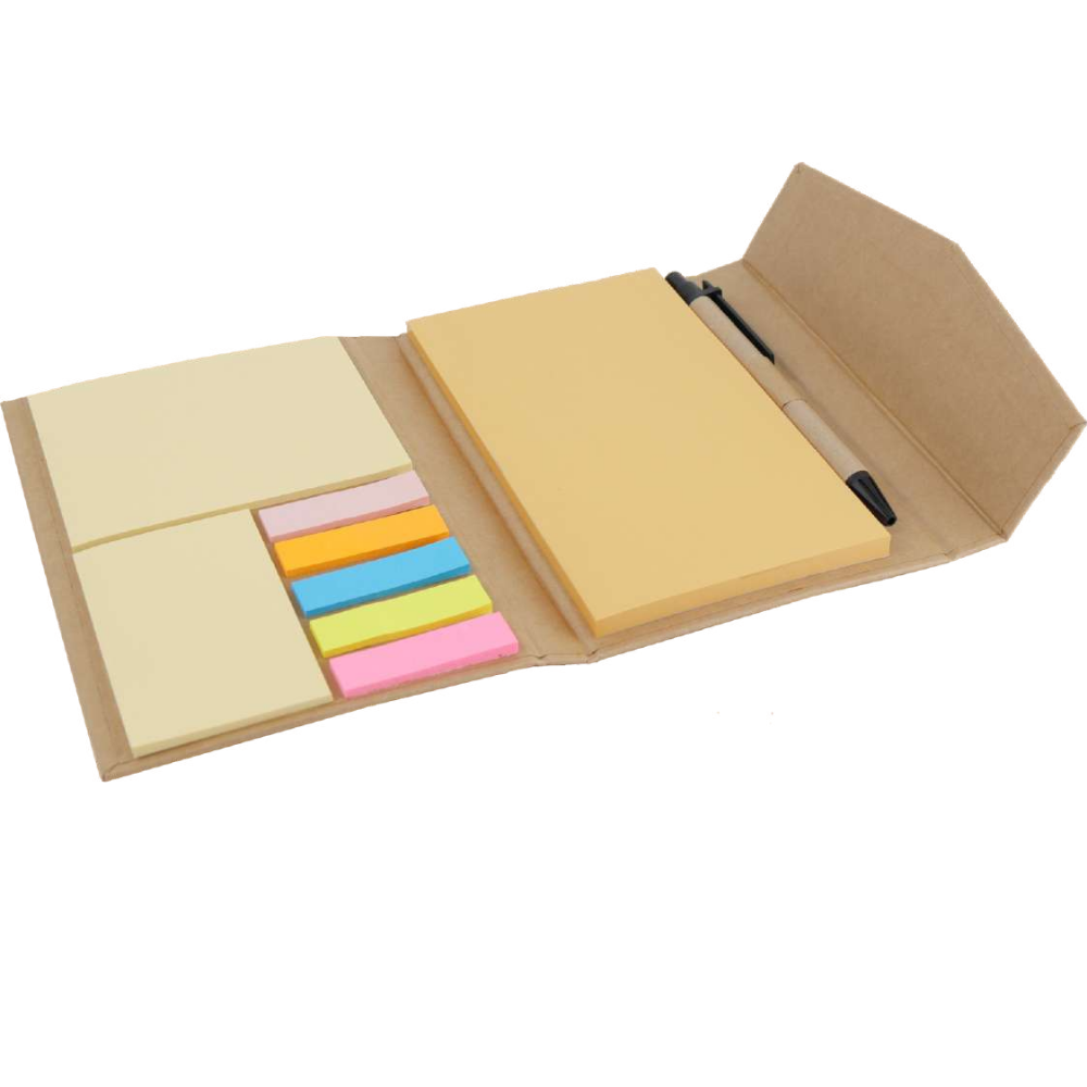 Sticky Notes Organizer Notebook with Pen