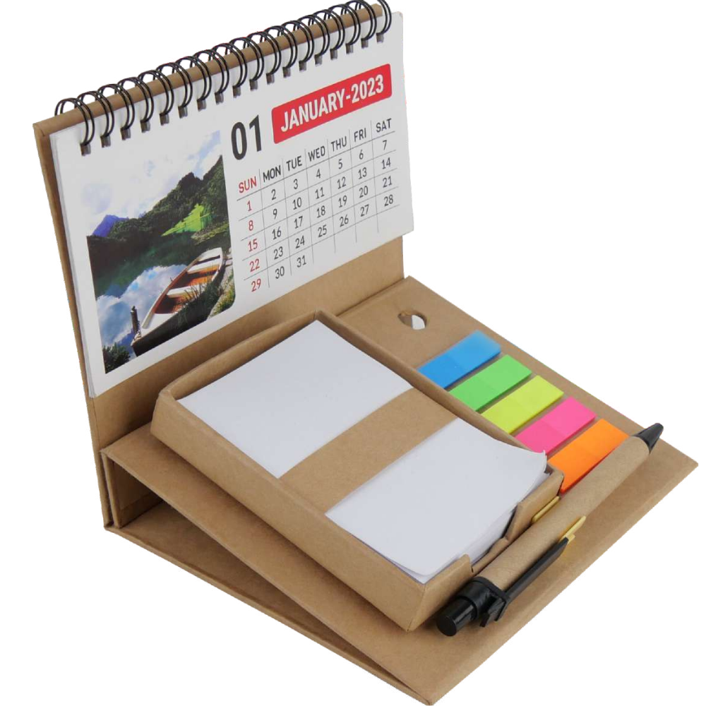 Sticky Notes Organizer with Calendar and Pen