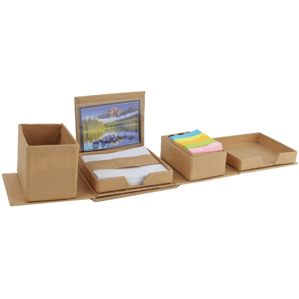 Sticky Notes Organizer Box with Memo Pad