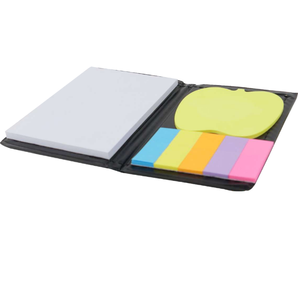 Black Notebook with Sticky Notes & Strips in Bulk