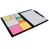 Notepad with Sticky Notes and Pen