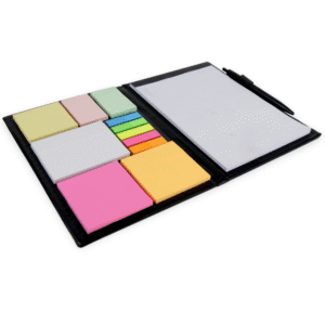 Notepad with Sticky Notes and Pen