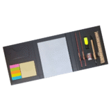 black notepad folder