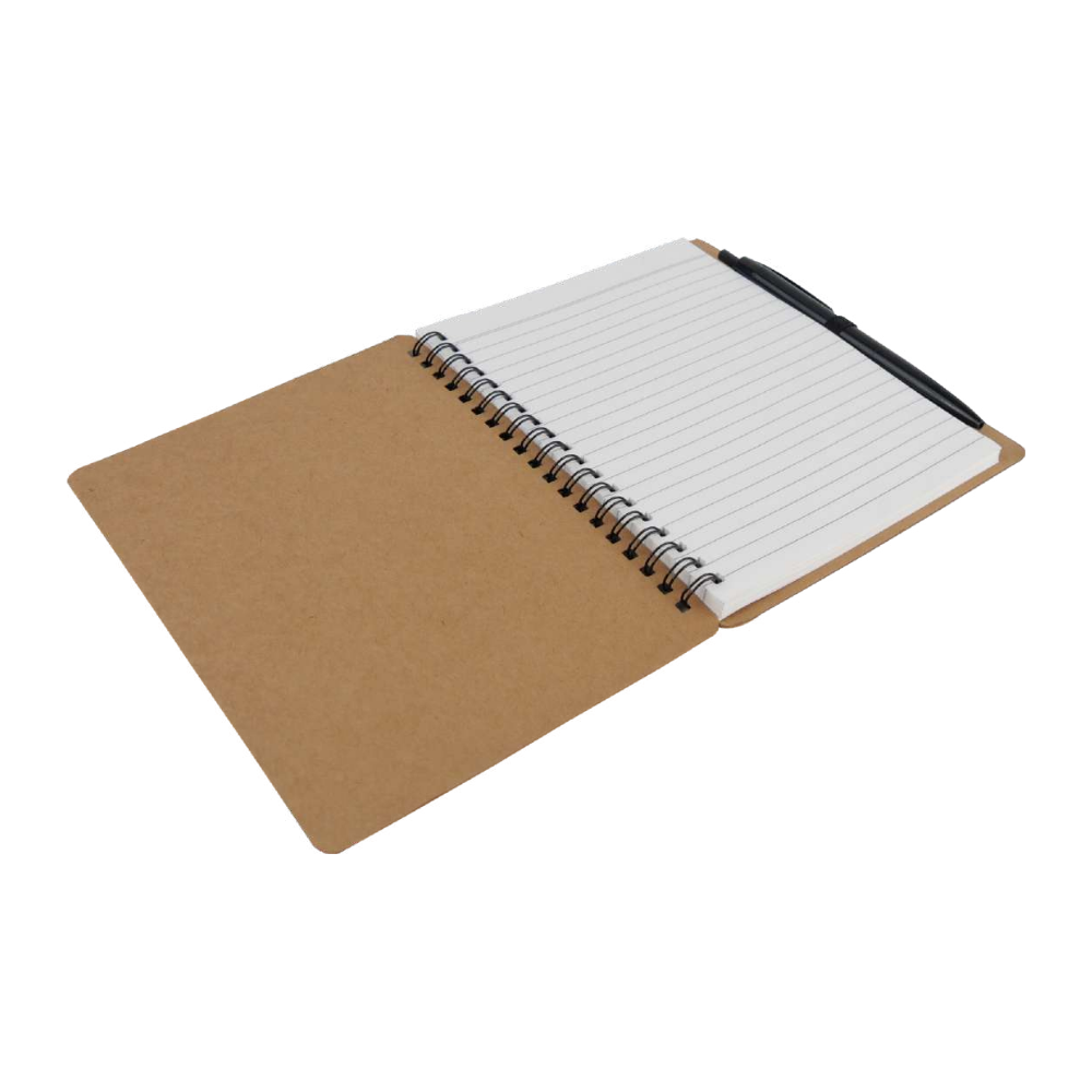 Eco Friendly Spiral Notebook with Pen 50 Sheets Easy to Carry